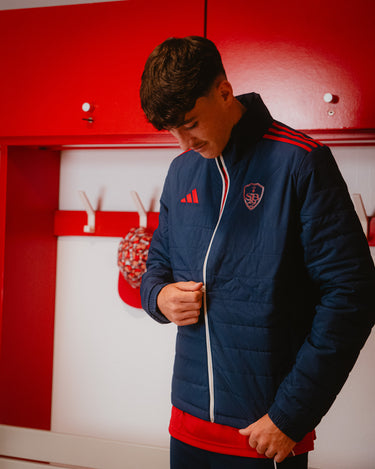 Doudoune Bleu et Rouge Adidas