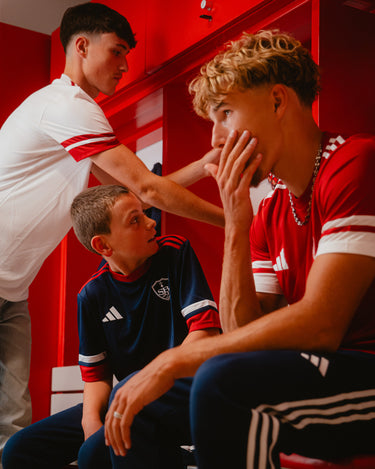 Maillot pré match Bleu et Rouge enfant