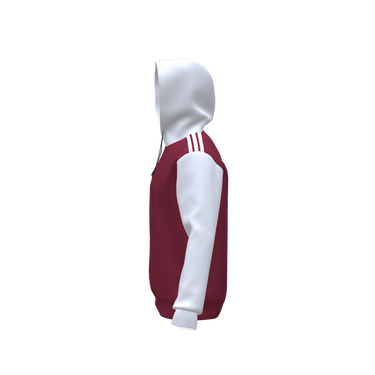 Hoodie de sortie Rouge et blanc adulte S2627