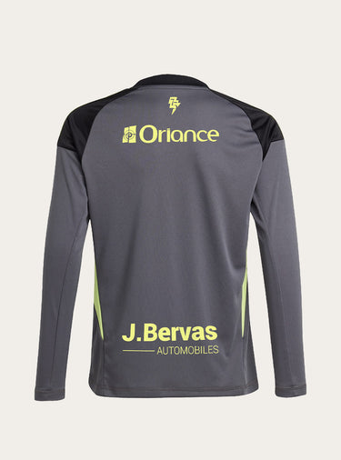 Maillot Gardien manches longues Gris et vert enfant 2526