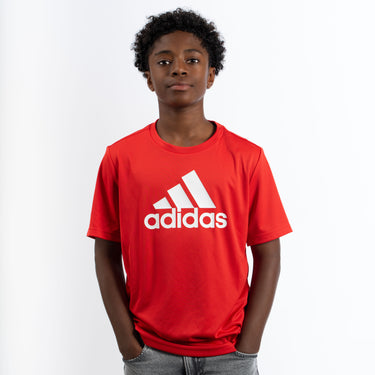 T-shirt rouge enfant logo blanc