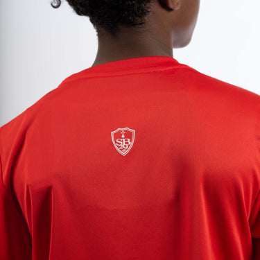 T-shirt rouge enfant logo blanc