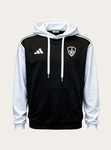 Hoodie Noir et blanc adulte