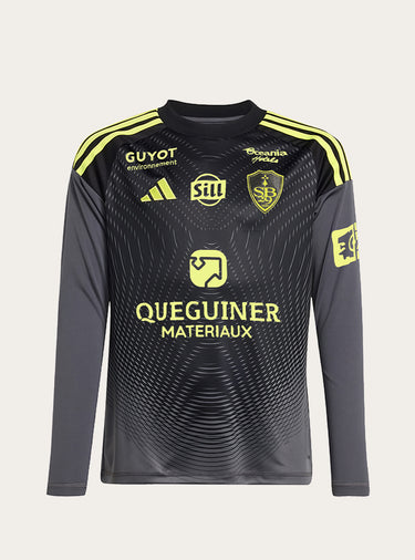 Maillot Gardien manches longues Gris et vert enfant 2526