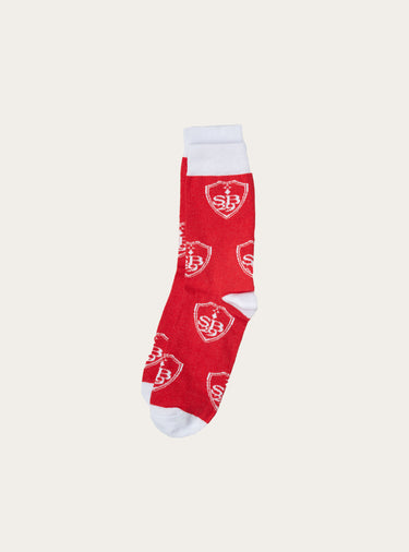 Chaussettes rouge logos adulte
