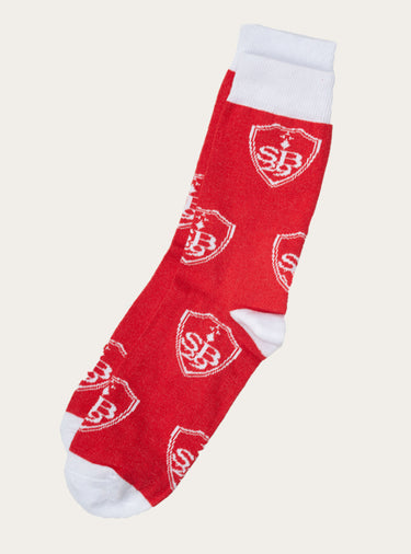 Chaussettes rouge logos adulte