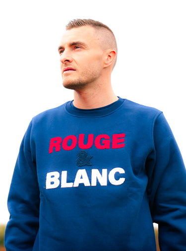Sweat col rond "Rouge & Blanc"