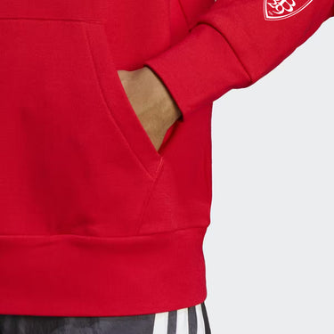 Sweat à capuche rouge homme