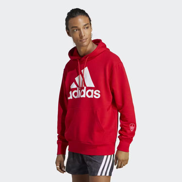 Sweat à capuche rouge homme