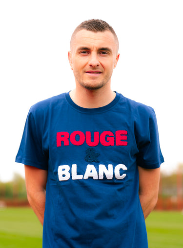 Tee-shirt Bleu Marine "Rouge & Blanc"